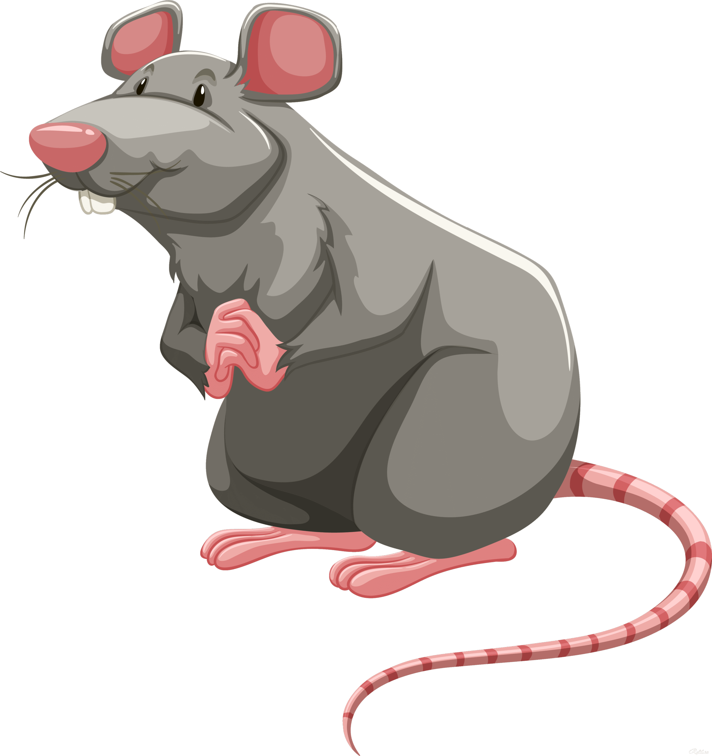 A cartoon rat